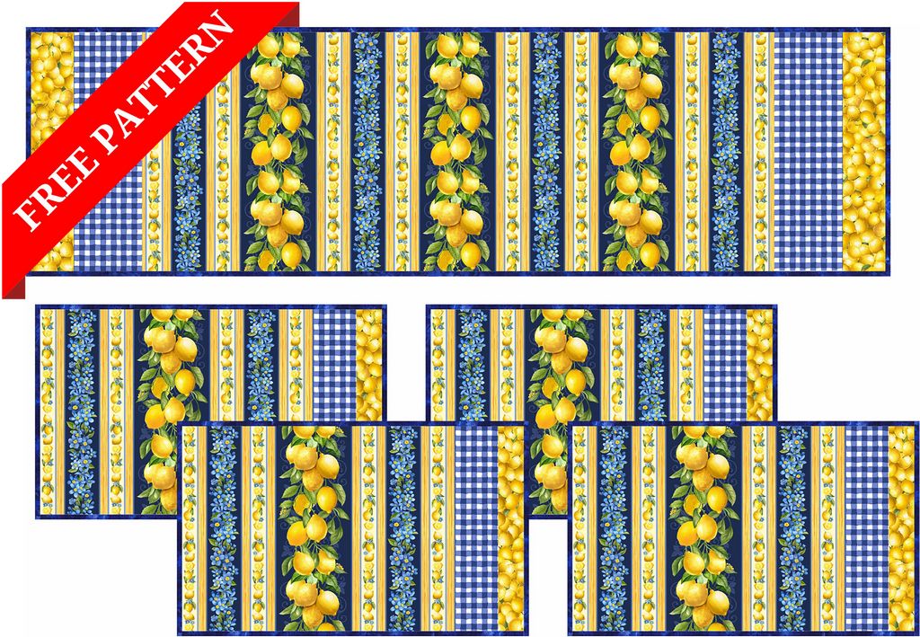 FREE & EASY TABLE RUNNER AND PLACEMATS