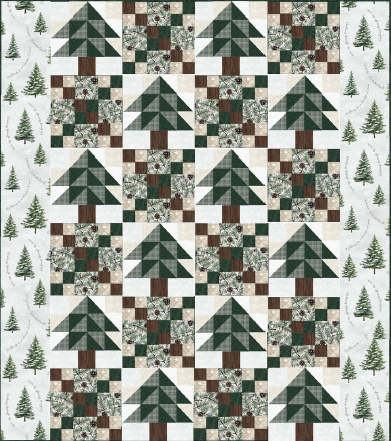 WINTER WONDERLAND FOREST QUILT